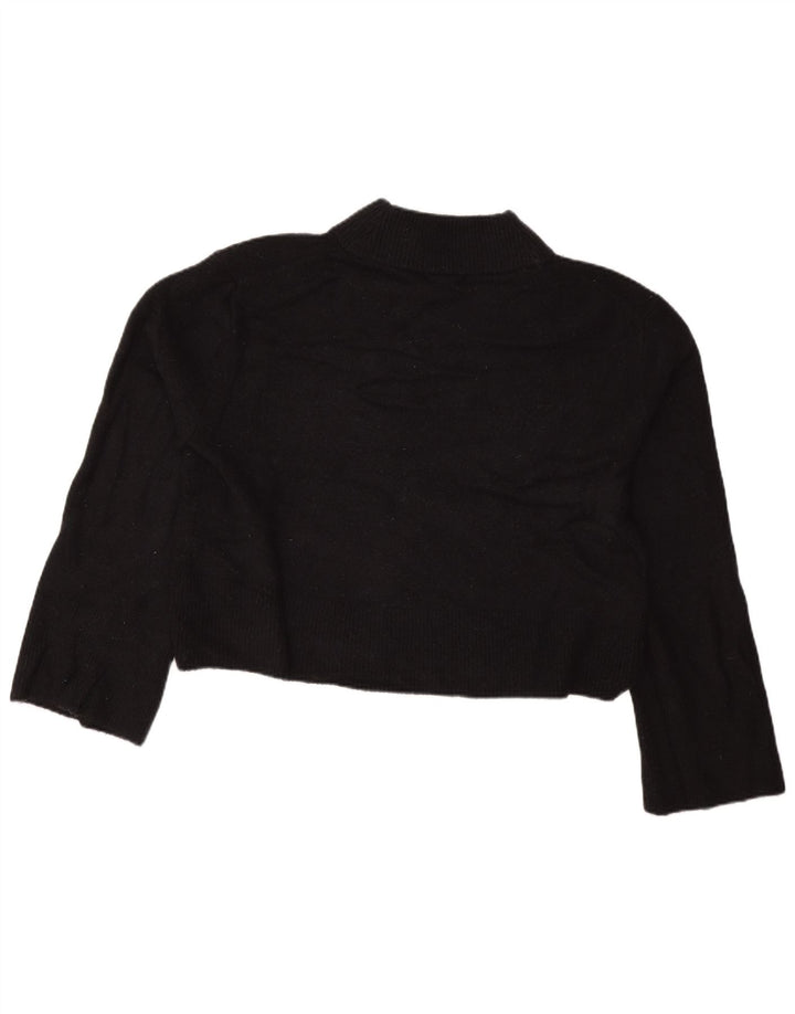 J. CREW Γυναικείο πουλόβερ υπερμεγέθη Crop Turtle Neck Jumper UK 10 Small Black