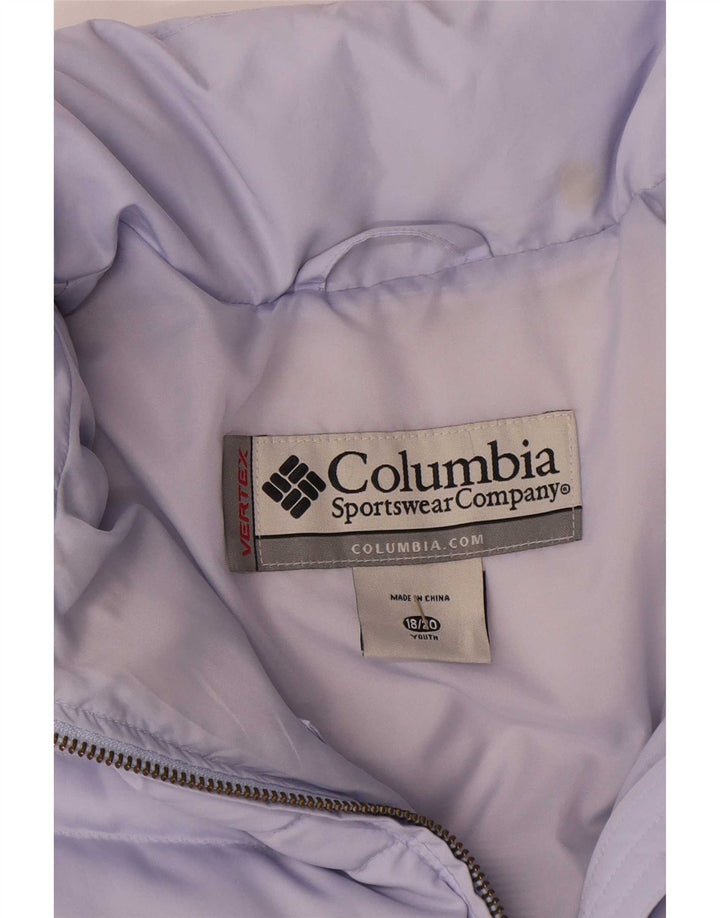 Columbia Girls Jacket 15-16 Years Purple Polyester με επένδυση
