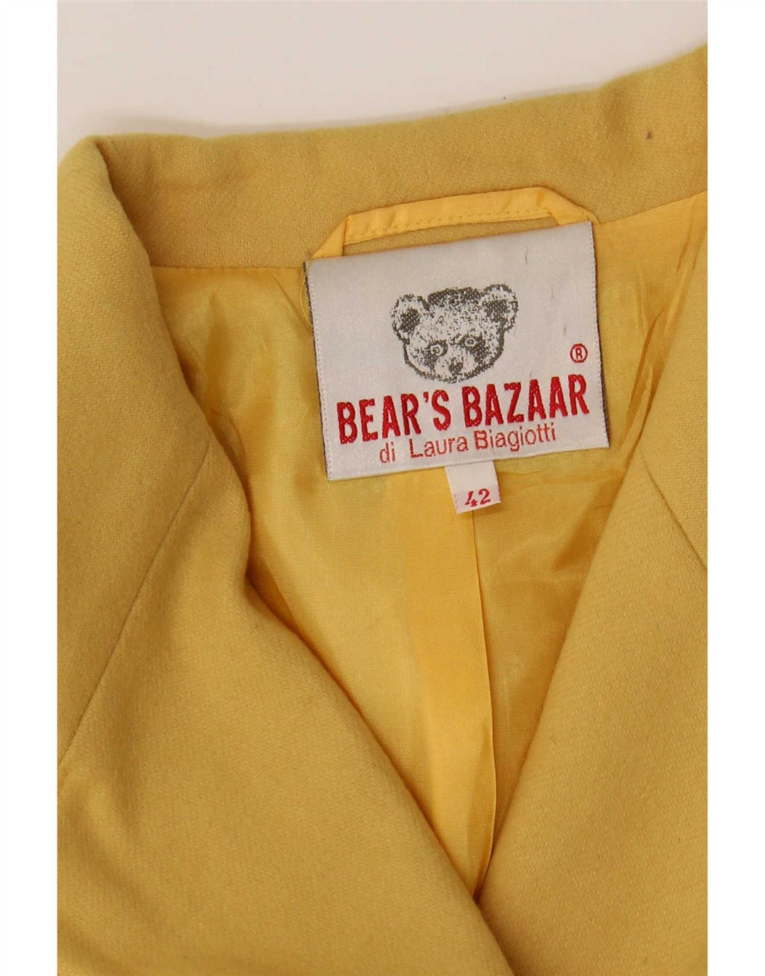 Laura Biagiotti Γυναικείο σακάκι 2 κουμπιών σακάκι IT 42 Medium Yellow