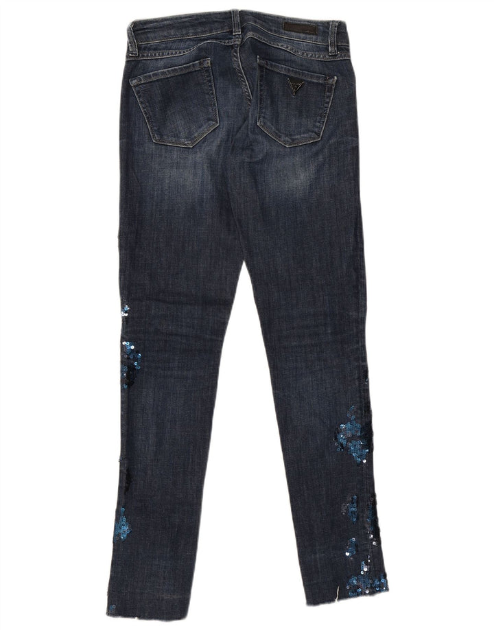 Guess Γυναικεία Starlet Skinny Jeans W24 L30 Blue Cotton