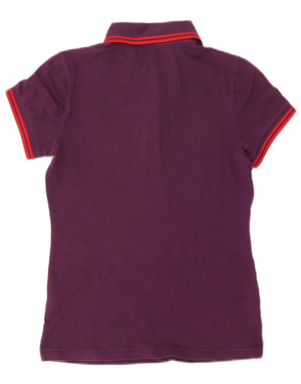 Fred Perry Γυναικείο πουκάμισο πόλο UK 10 Small μωβ βαμβακερό