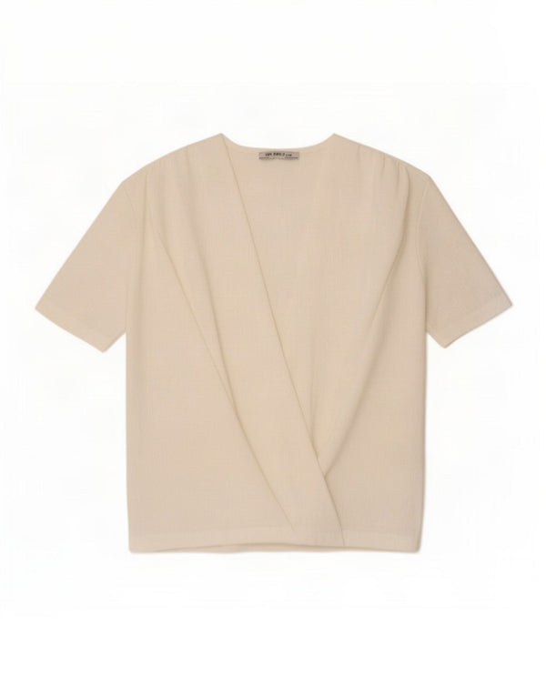 Zara Womens Trafaluc Blouse Top UK 10 Small White