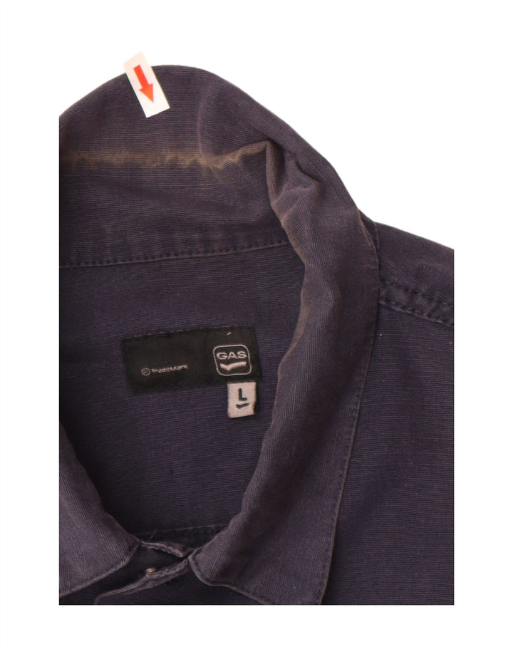 Ανδρικό Gas Bomber Jacket UK 40 Large Navy Blue Cotton