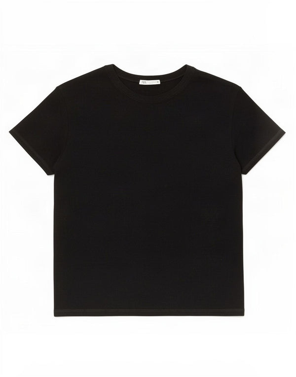 Zara Γυναικείο T-Shirt Top UK 16 Large Black