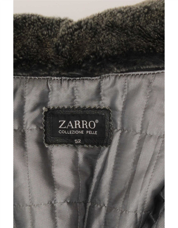 Zarro Ανδρικό Δερμάτινο Μπουφάν IT 52 XL Μαύρο