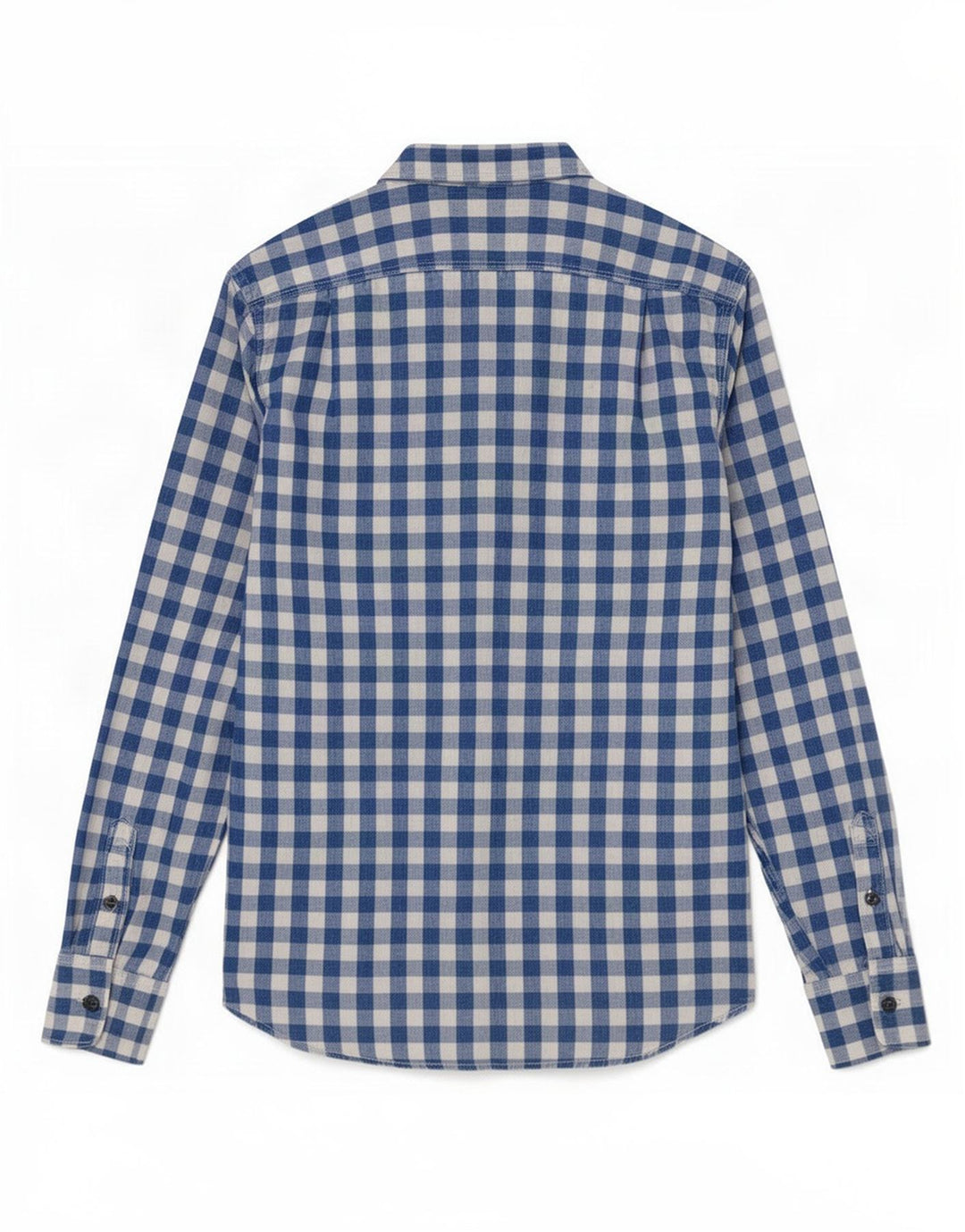 Ανδρικό πουκάμισο Superdry μεγάλο μπλε βαμβακερό Gingham