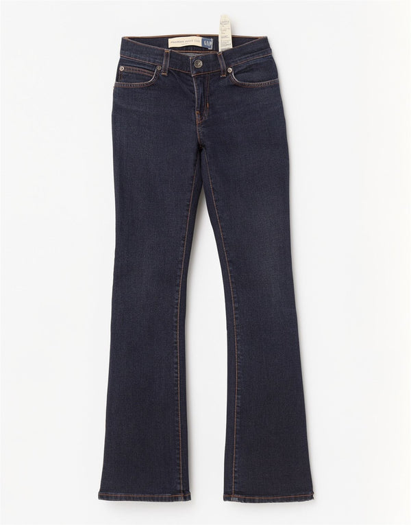 Gap γυναικείο τζιν μοντέρνο μποτάκι UK 0 XS W28 L30 Navy Blue Cotton