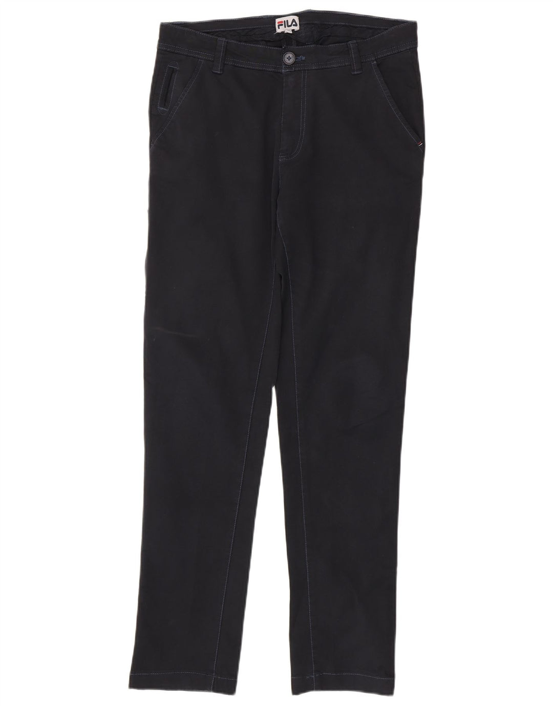 Fila Ανδρικό Slim Chino Παντελόνι IT 46 Small W36 L30 Navy Blue