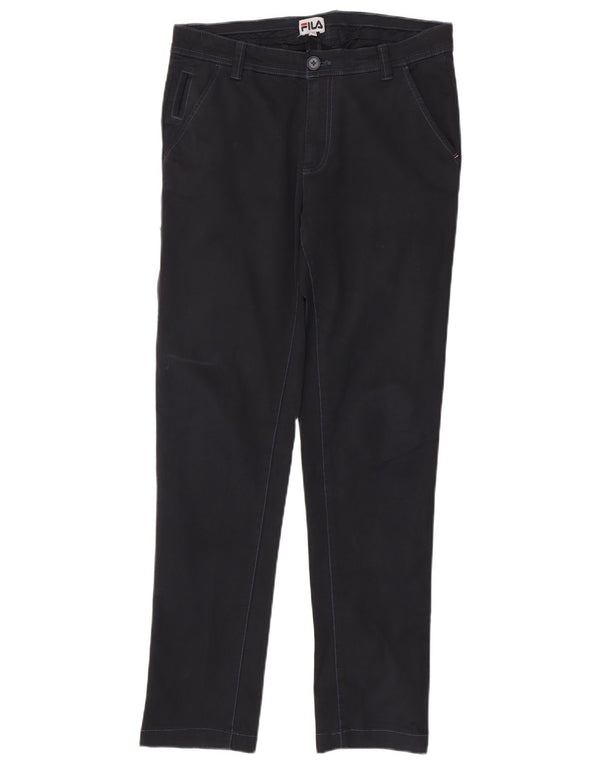 Fila Ανδρικό Slim Chino Παντελόνι IT 46 Small W36 L30 Navy Blue