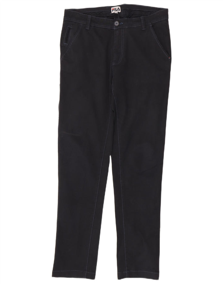 Fila Ανδρικό Slim Chino Παντελόνι IT 46 Small W36 L30 Navy Blue