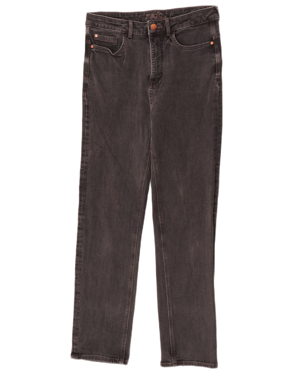 Marks & Spencer Γυναικεία Slim Jeans UK 12 Medium W30 L28 Black Cotton