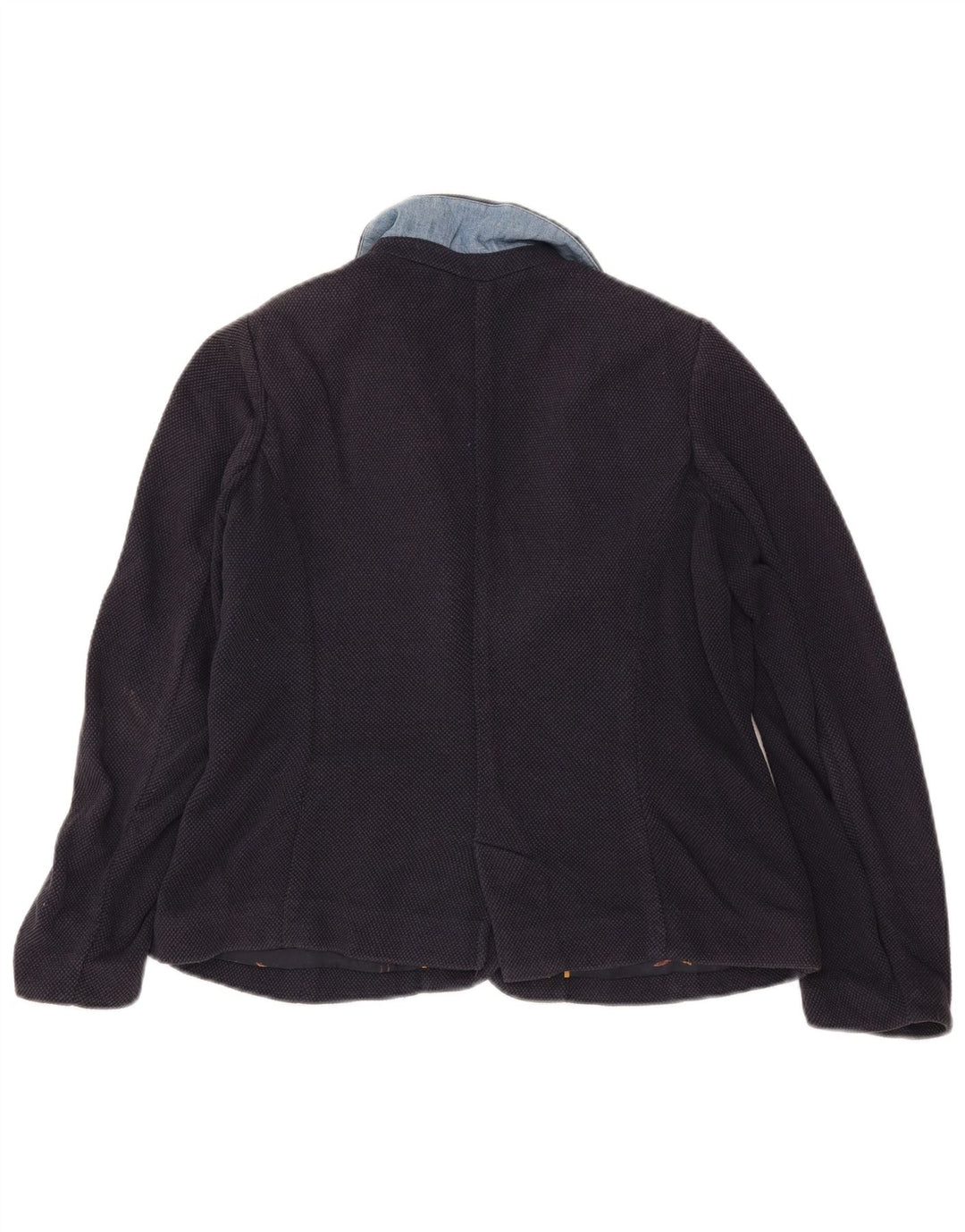 Joules Γυναικείο μπουφάν blazer UK 12 μεσαίου μπλε ναυτικό μαλλί Merino