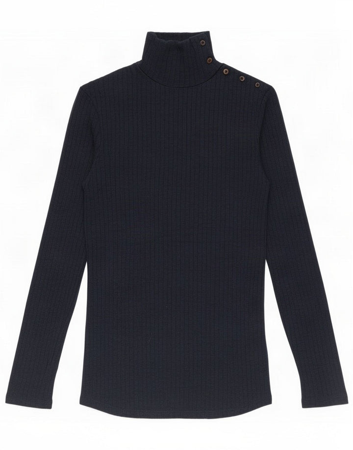 Massimo Dutti Γυναικείο μακρυμάνικο μπλουζάκι UK 14 Medium Navy Blue