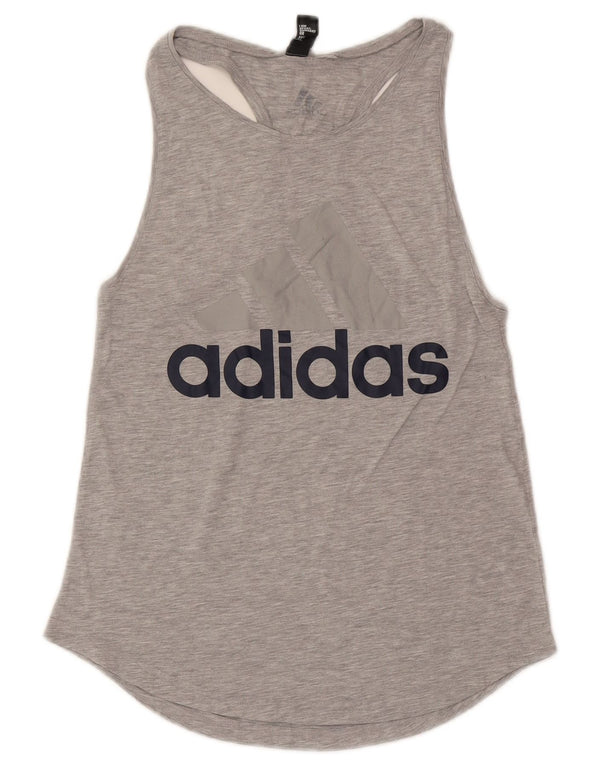 Γυναικείο γραφικό γιλέκο Adidas Top UK 10 Small Grey