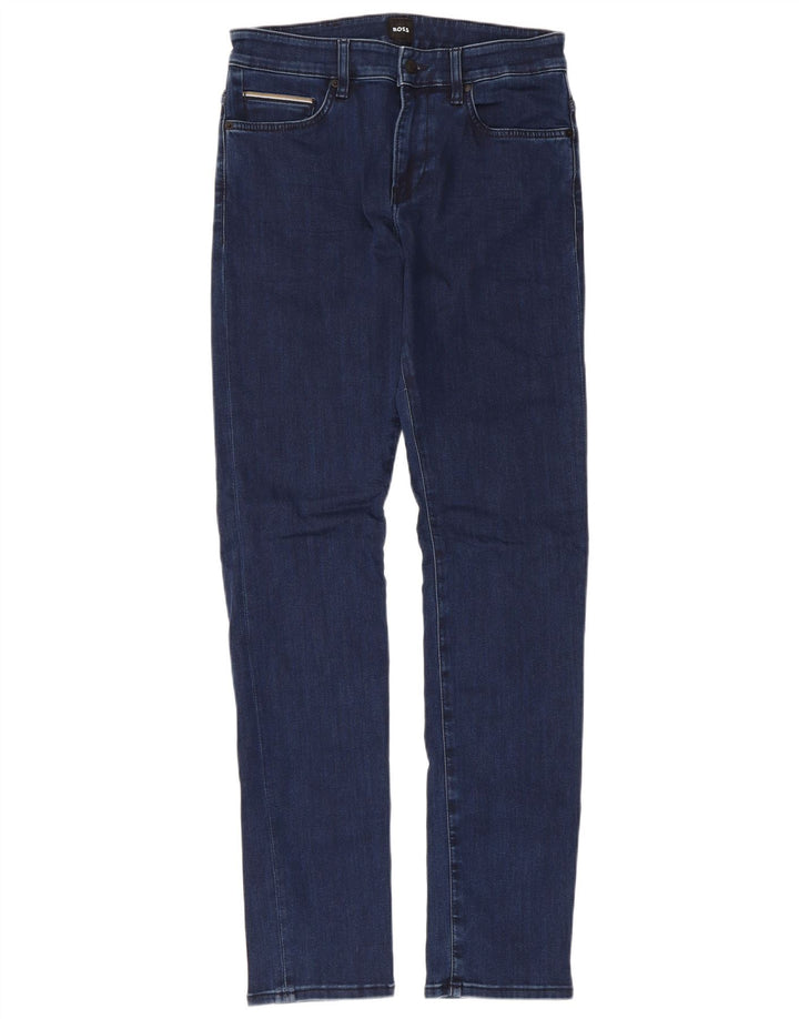 Ανδρικό τζιν Hugo Boss Slim W30 L32 Navy Blue Cotton
