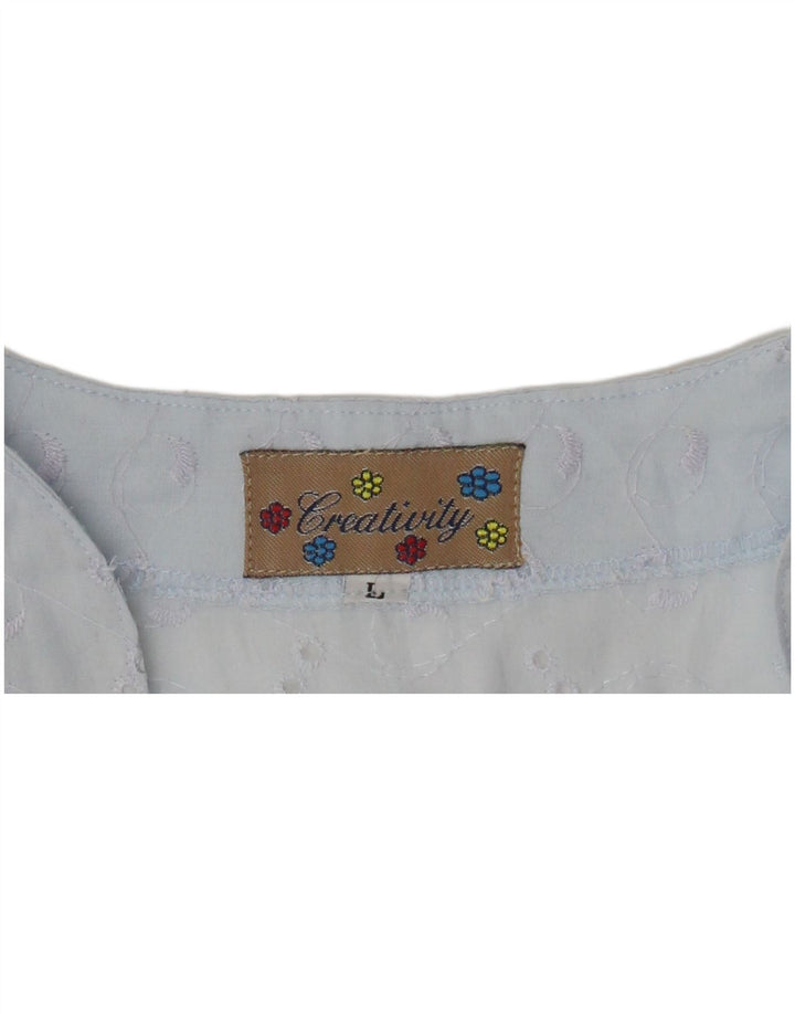Creativity Γυναικεία Αμάνικη Μπλούζα UK 14 Large Blue