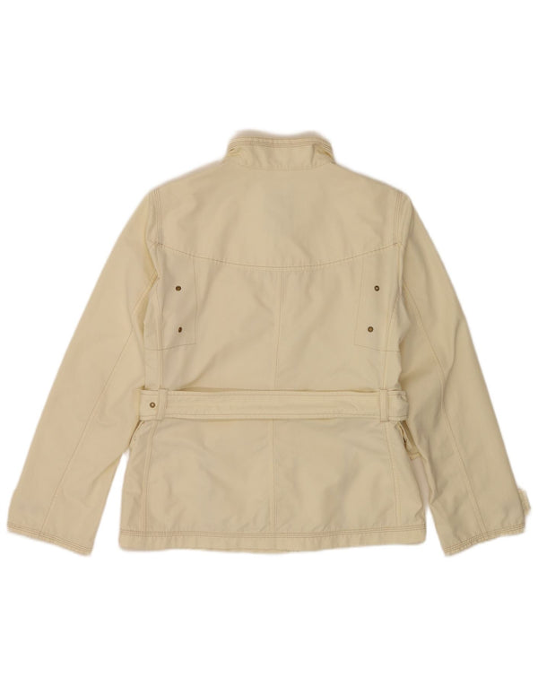 Fay Womens Utility Jacket UK 10 Small Off White Polyester