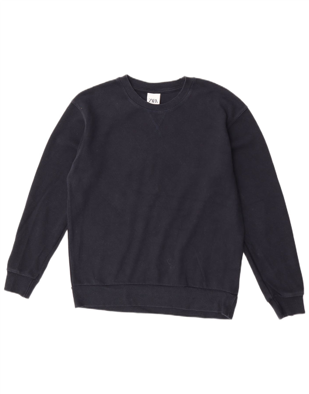 Ανδρικό φούτερ Zara Jumper Μεσαίο γαλάζιο βαμβακερό