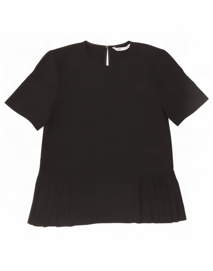 Zara Γυναικεία Μπλούζα Τοπ UK 10 Small Black