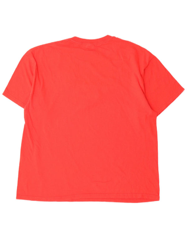 Vintage Ανδρικό γραφικό T-Shirt Top XL Red Cotton