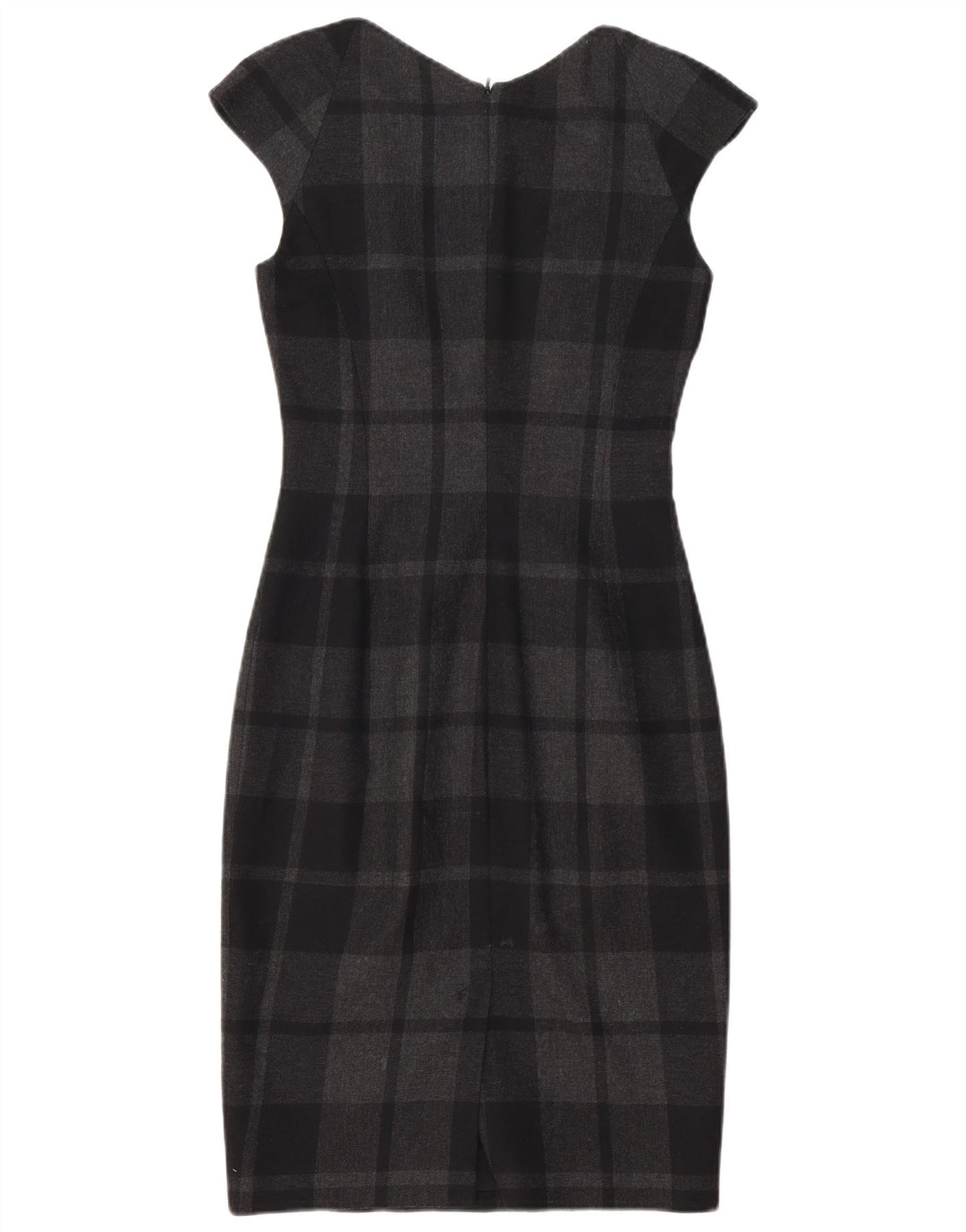 Karen Millen Γυναικείο φόρεμα με θήκη UK 8 Small Black Check Polyester