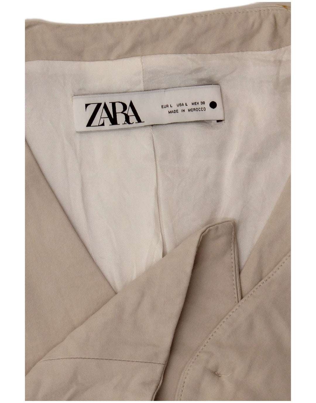 Zara Γυναικείο Γιλέκο UK 14 Large Beige