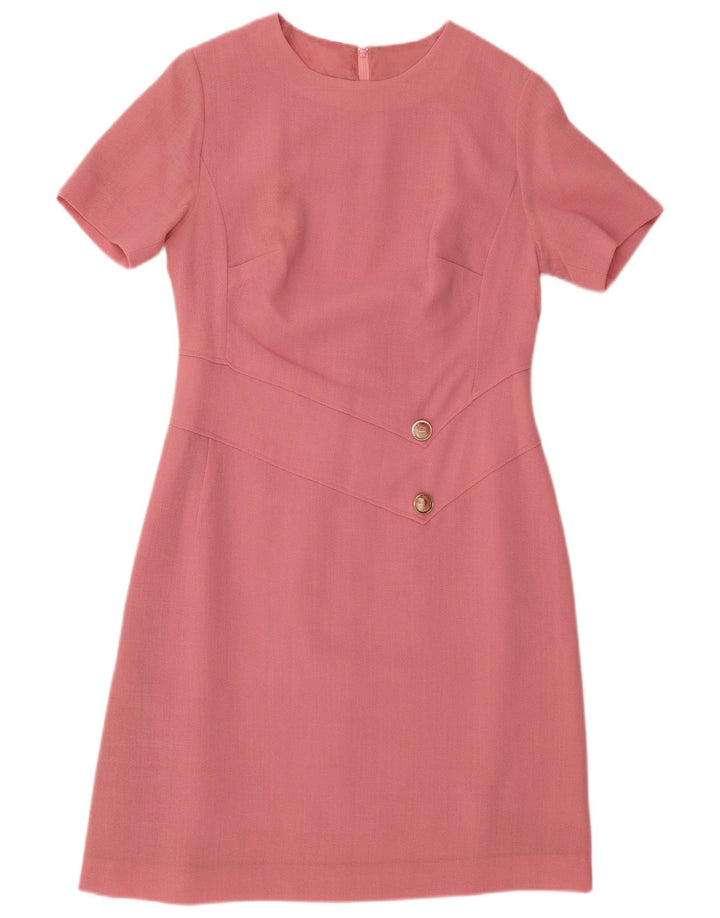 Γυναικείο φόρεμα με θήκη VINTAGE UK 12 Medium Pink