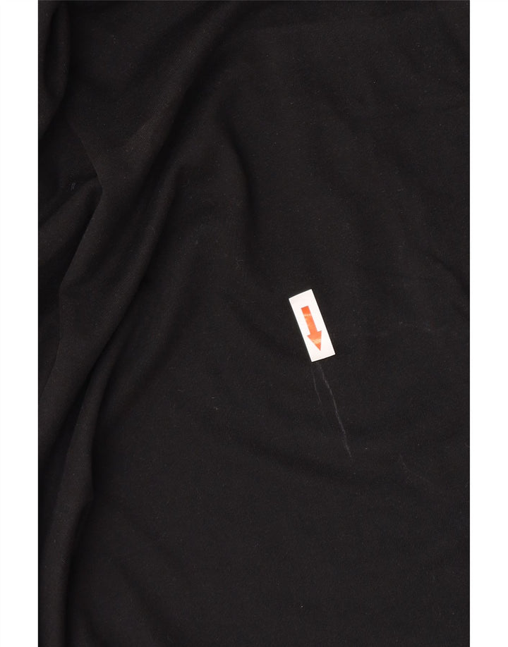 Ανδρικό T-Shirt κανονικό Ted Baker Top Size 4 μεγάλο μαύρο βαμβακερό