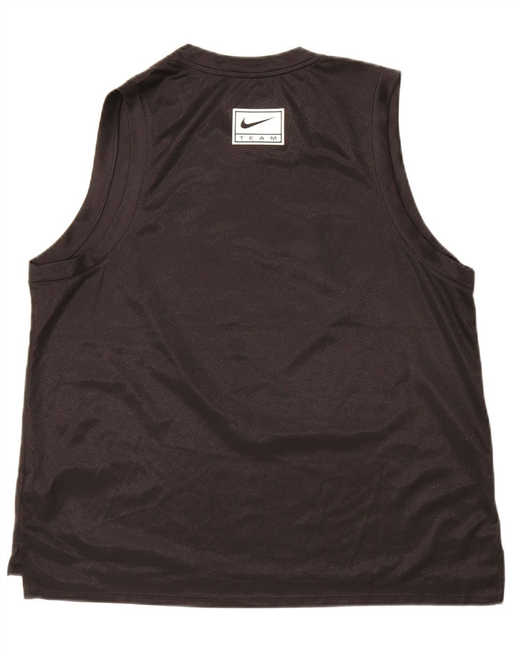 Γυναικείο γιλέκο γραφικών Nike Dri Fit Top UK 18 XL μαύρο πολυεστέρα