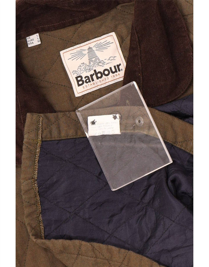 Μπουφάν Barbour Ανδρικό Καπιτονέ UK 40 Μεγάλο Χακί Βαμβακερό