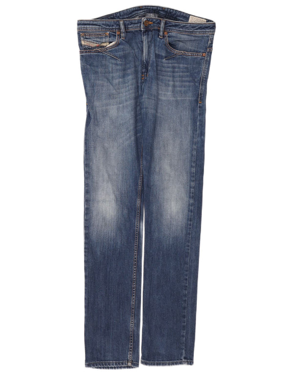 Diesel Mens Shioner Slim Skinny Jeans W32 L32 Blue