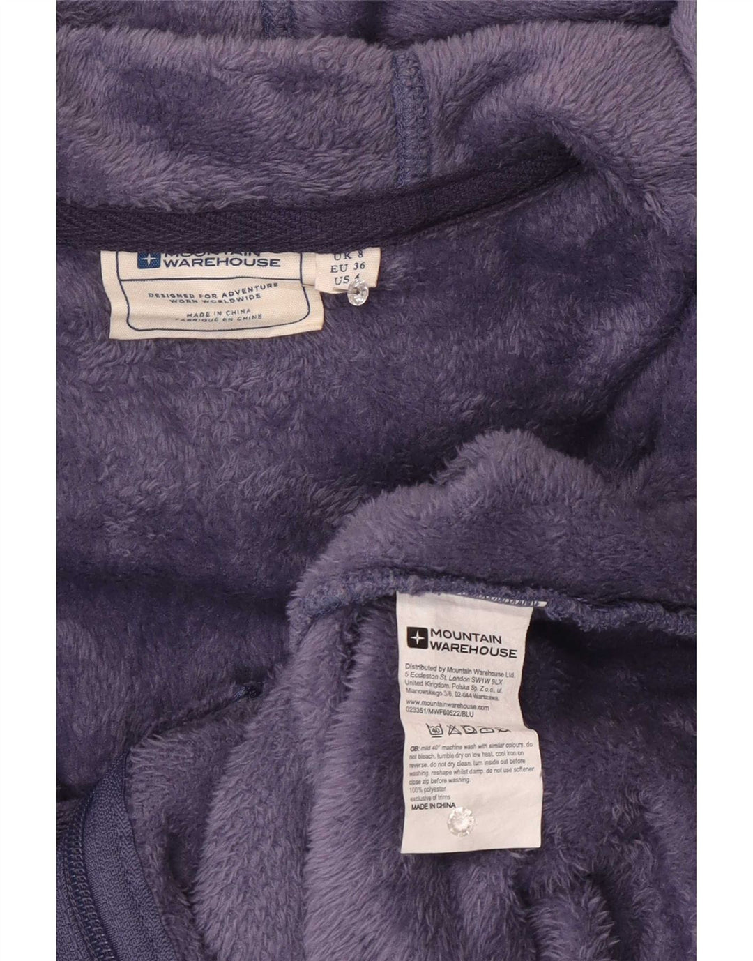 Mountain Warehouse Γυναικείο Fleece Jacket UK 8 Small Purple Polyester