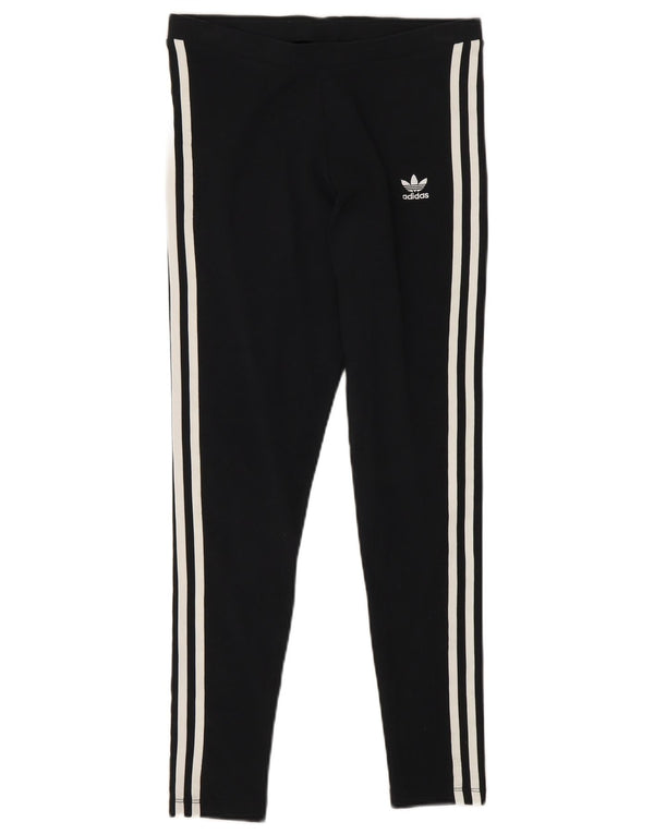 Γυναικείο κολάν Adidas UK 10 Small μαύρο βαμβακερό