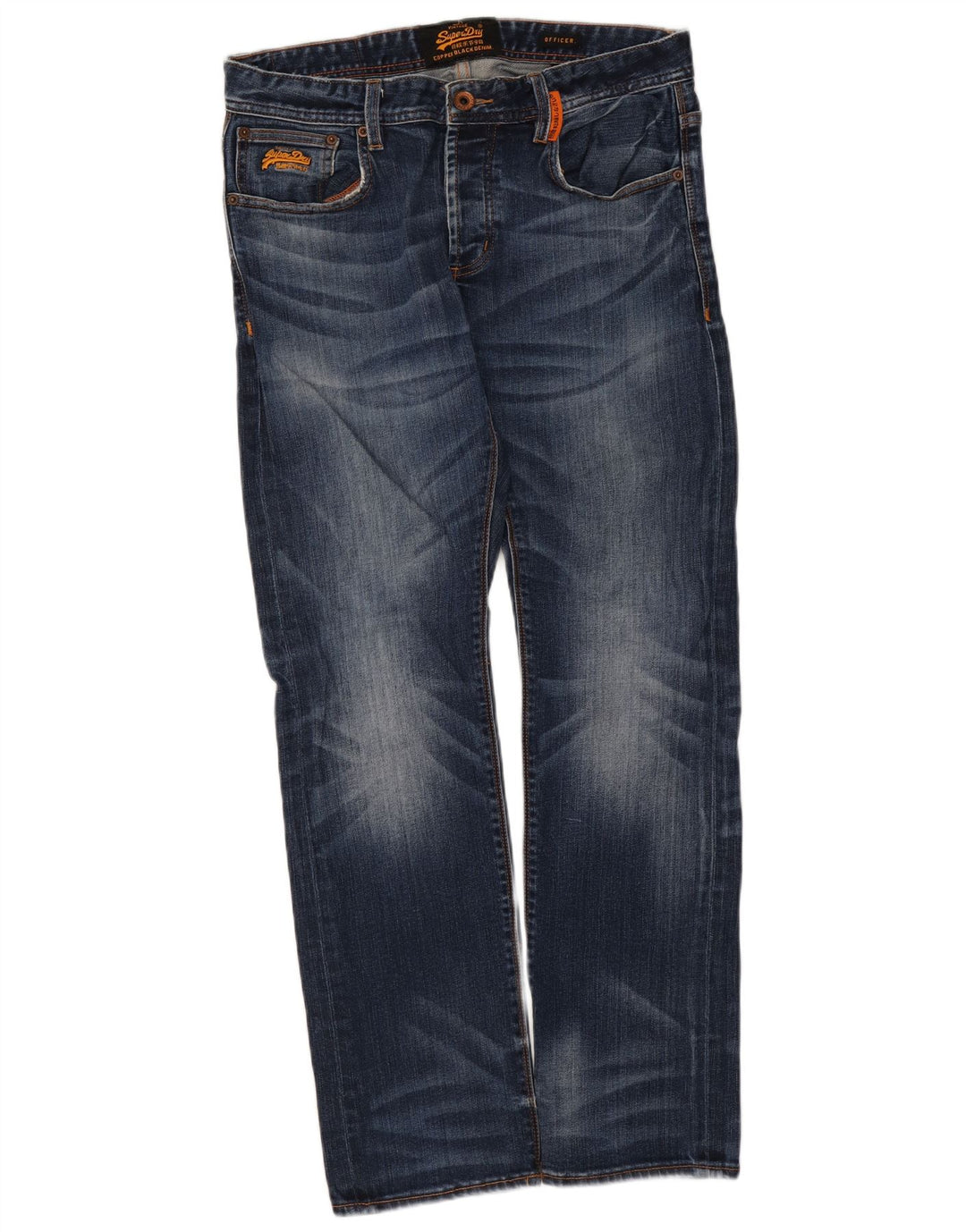 Ανδρικό ίσιο τζιν Superdry W32 L30 Μπλε βαμβακερό