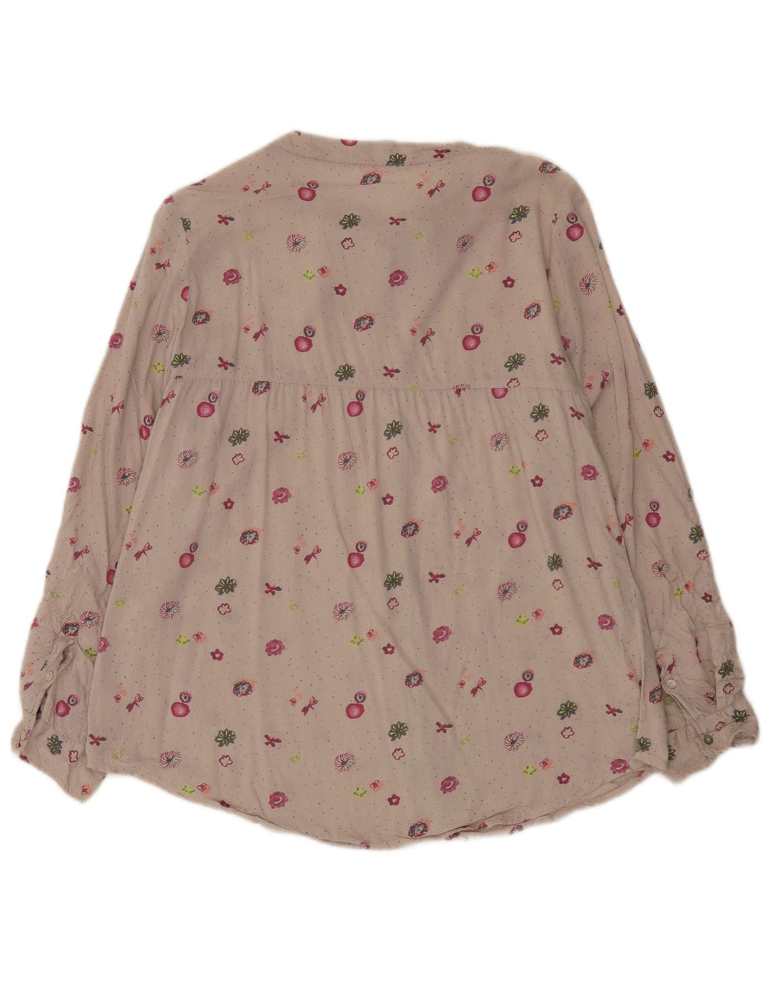 White Stuff Γυναικείο Πουκάμισο Μπλούζα UK 12 Medium Beige Floral Viscose