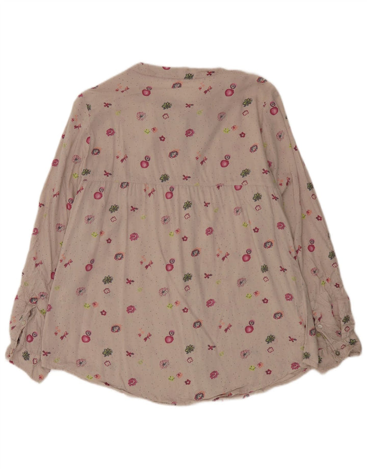 White Stuff Γυναικείο Πουκάμισο Μπλούζα UK 12 Medium Beige Floral Viscose