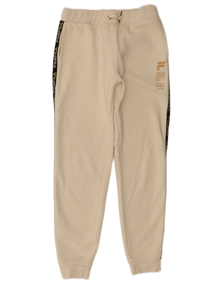 Fila Γυναικεία φόρμα γραφικά Παντελόνια Joggers UK 14 Medium Beige Polyester