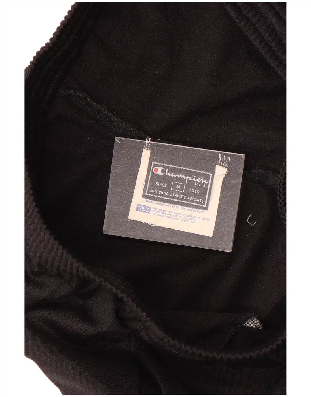 Ανδρική αθλητική φόρμα Champion Παντελόνι από μεσαίο μαύρο πολυεστέρα