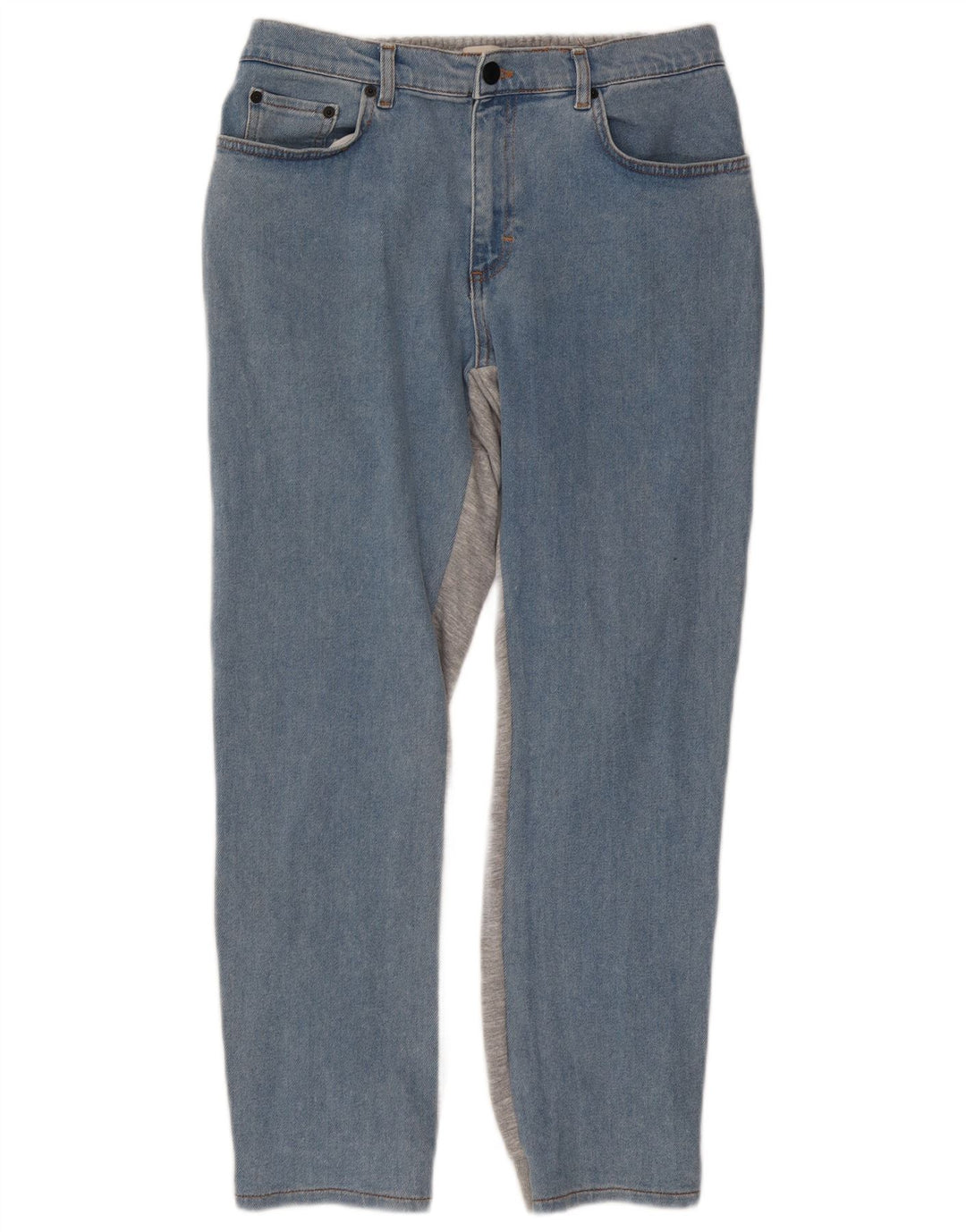 ΓΑΛΛΙΚΗ ΣΥΝΔΕΣΗ Γυναικεία Slim Jeans UK 12 Medium W30 L28 Blue Colourblock