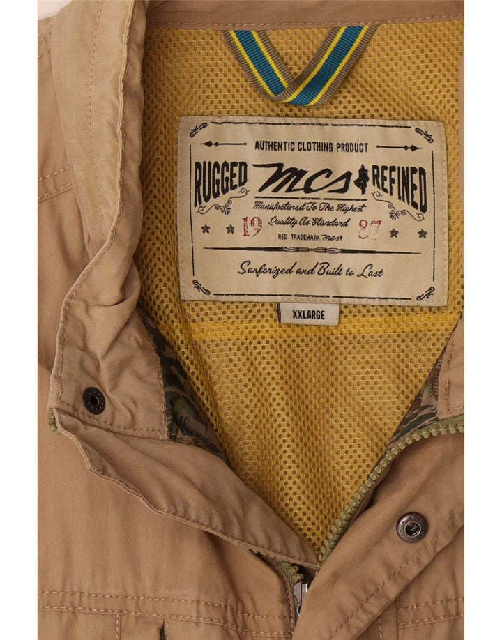 Marlboro Classics Ανδρικό μπουφάν με κουκούλα Utility UK 44 2XL Beige