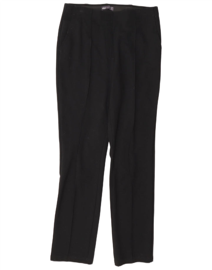 Marks & Spencer Γυναικείο ίσιο παντελόνι UK 12 Medium W32 L30 Μαύρο