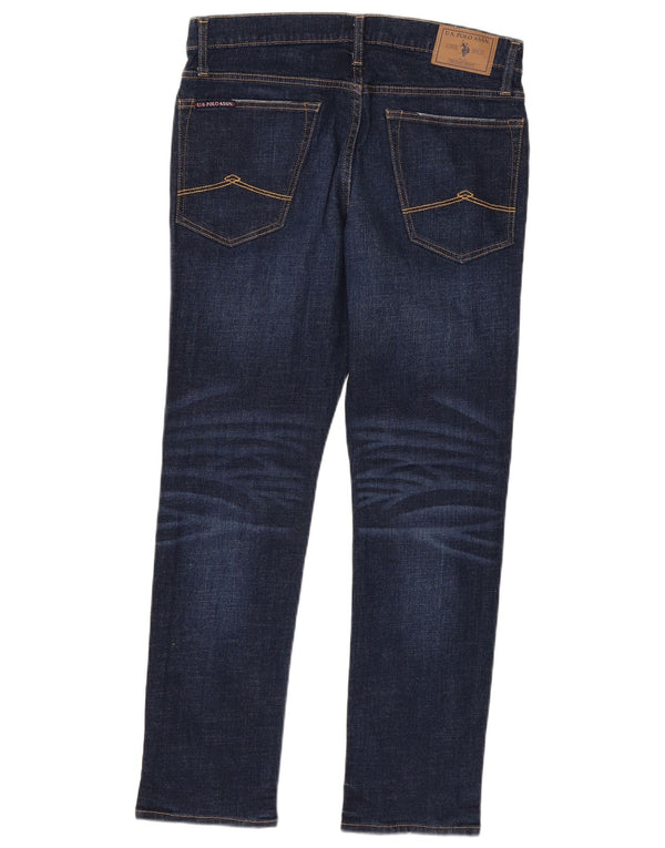 Πόλο Ασν. Γυναικείο ίσιο τζιν W33 L30 Navy Blue Cotton