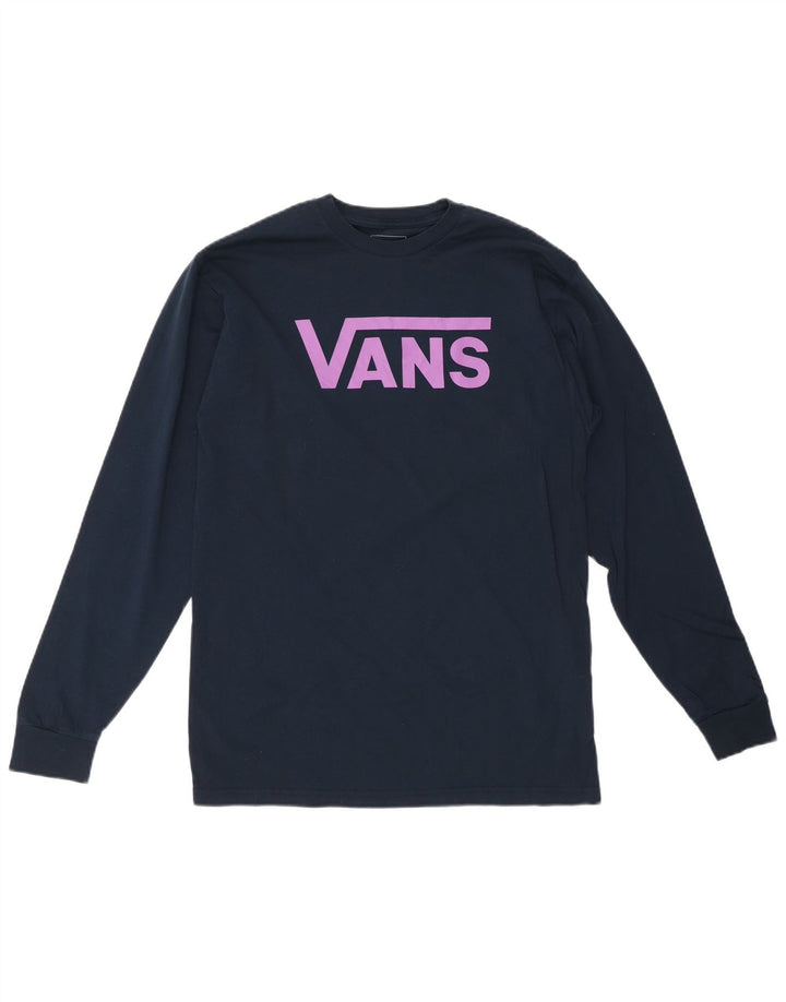 Ανδρικό VANS Classic Fit Graphic Top Μακρύ μανίκι μεσαίο Navy Blue βαμβακερό