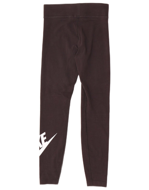 Γυναικεία γραφικά κολάν Nike UK 8 Small Black Polyester