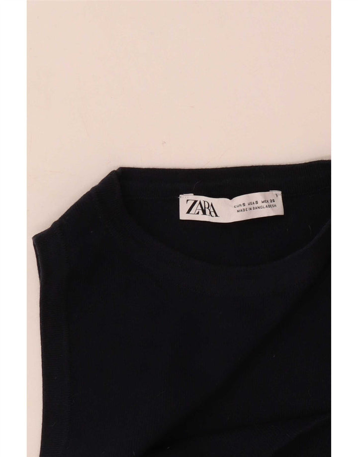 Zara Γυναικείο Γιλέκο Τοπ UK 8 Small Navy Blue