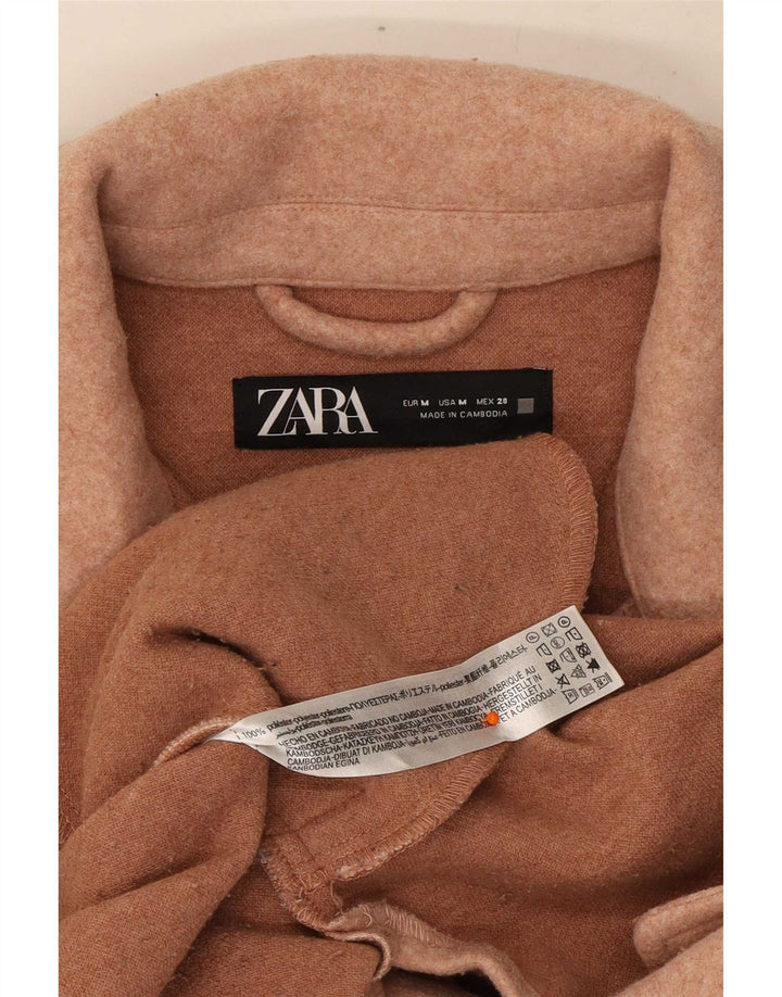 Zara Γυναικείο Shacket Oversized Jacket UK 14 Medium Pink Polyester