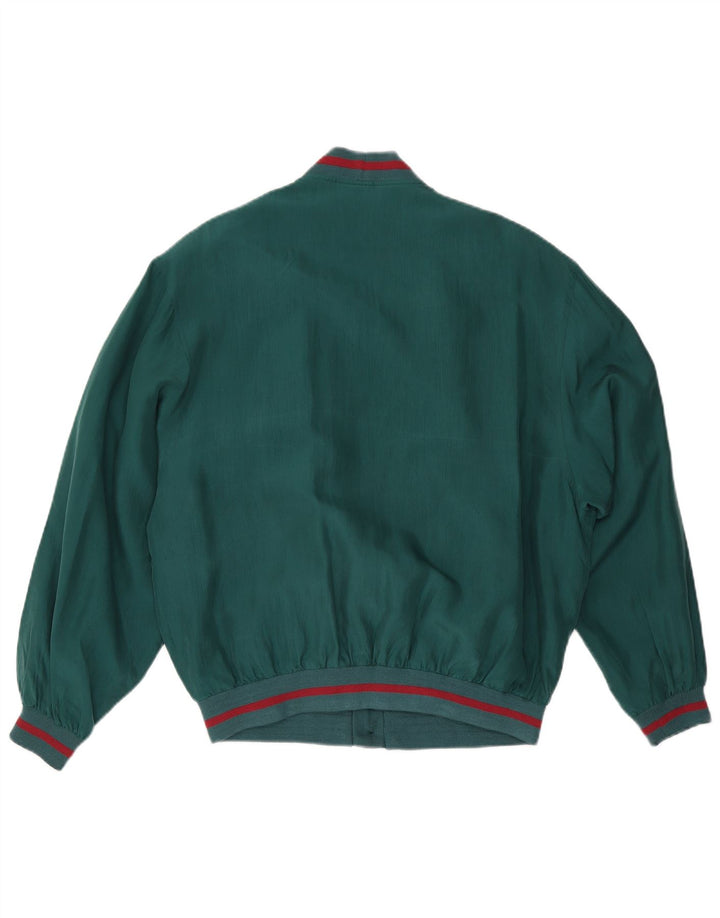 Paul & Shark Ανδρικό Yachting Bomber Jacket UK 38 Medium Green Silk