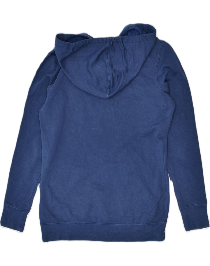 NFL Womens Graphic Hoodie Jumper UK 10 Small Blue Cotton | Vintage | Thrift | Second-Hand | Used Clothing | Messina Hembry 