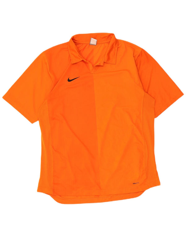 Ανδρικό μπλουζάκι πόλο Nike UK 45/47 XL πορτοκαλί πολυεστέρας