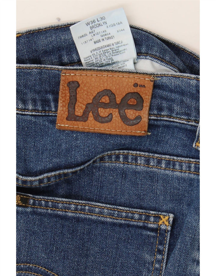 LEE Mens Broken In Straight Jeans  W36 L26 Blue Cotton Vintage Lee and Second-Hand Lee from Messina Hembry 